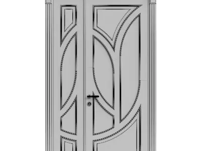 Interior door 3D model shop