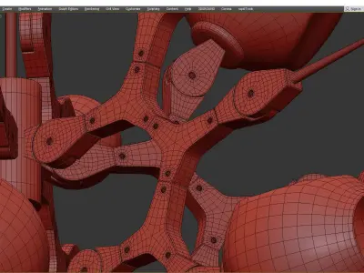 Bang Multi color Low-poly 3D model