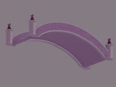 Toon Bridge 3D model