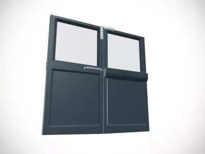 Iron Door Low-poly 3D model buy
