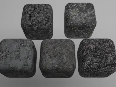Concrete Materials Pack 1 for C4D R20 3D model