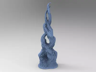 Dantes Purgatory ivy Tall  3D model