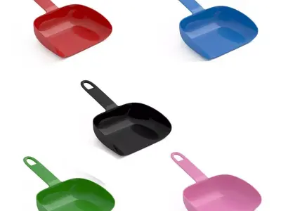 plastic dustpan Collection  3D Model Pack