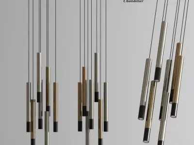 Tube Hanging Pendant 3D model