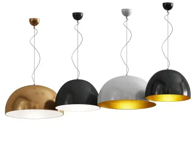 Oluce SONORA Pendant Lamp 3D model