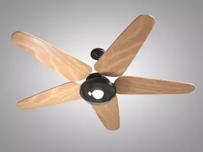 Ceiling Fan 03 Low-poly 3D model