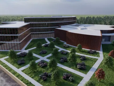 Modern Chamber of Commerce and Industry Building 3D model