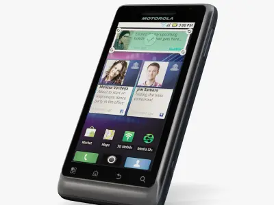 Motorola Milestone 2 Low-poly 3D model