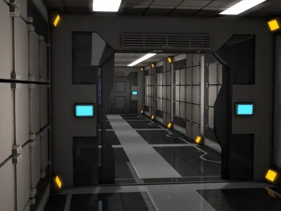Sci Fi Corridor  3D model