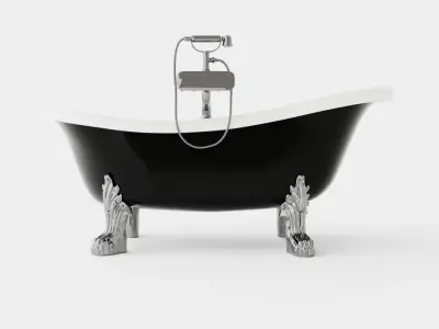 Bath Tub Low-poly 3D model