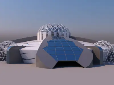 0097 - Organic Building 3D model
