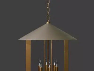 Long Beach Lantern Lamp Low-poly 3D model
