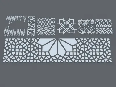 Partition - Roof  and Wall Pattern Free 3D model