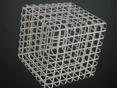 Wireframe PBR Seamless Texture
