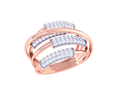 Women Ring MTL 3dm STL OBJ FBX Details 3D print model 17