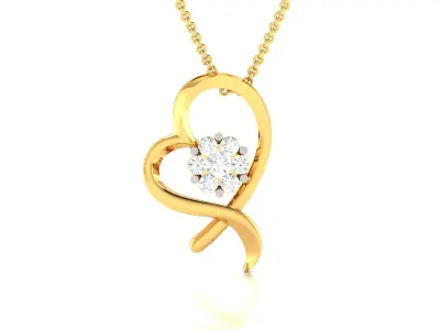 Solitaire Women Pendants  3D print model