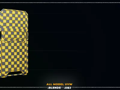 10 SCI-FI SHEILD POLICE GAME ASSET 3D model