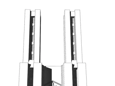 Kit dreams of a Futurist Architect Antonio Sant Elia Low-poly 3D model