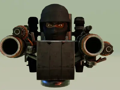  balaclava skibidi toilet 3D model