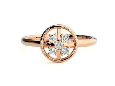 Women ring 3D print model 137