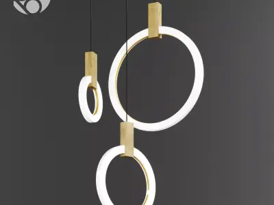 Banbury Hanging Lamp by Romatti 3D model