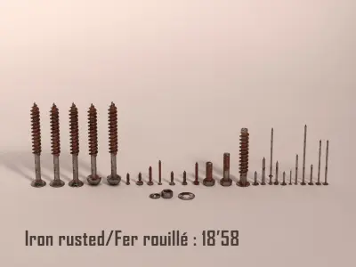 Screws and Nails HD V2 3D model