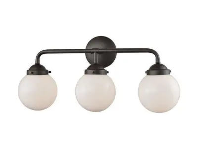 Saskia Oil Rubbed Bronze Vanity Light - 2 Colour 3D model