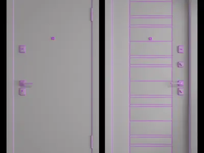 Delta Pro PP entrance door 3D model