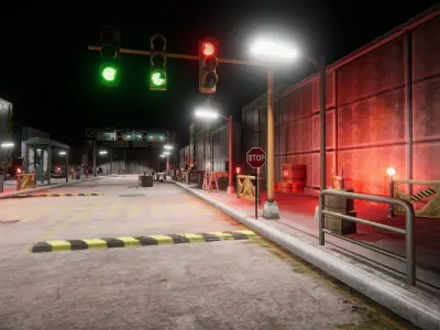 Street Props Low-poly 3D model