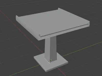 Road Asset Free low-poly 3D model
