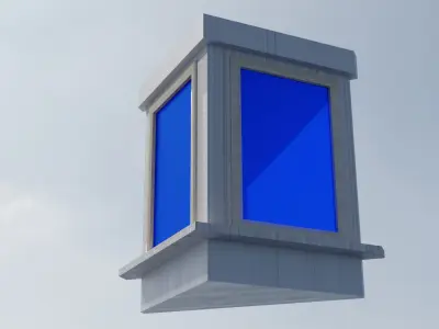 Triangular Bay Window 3D model