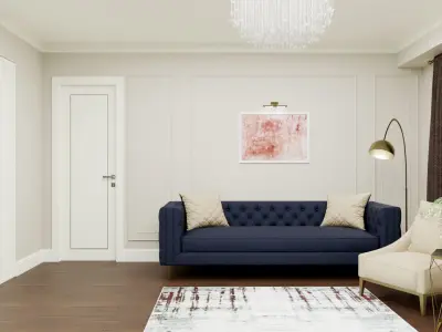 Living Room Realistic 3D model