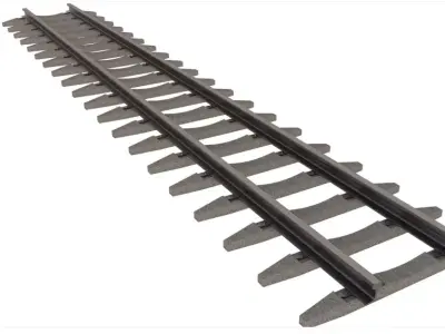 Railway Tracks 3D model