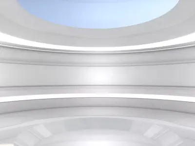 Sci Fi Room Low-poly 3D model 32