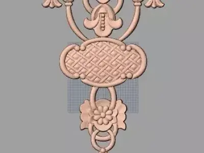 European furniture 3D relief models for CNC wood engraving E197 3D model
