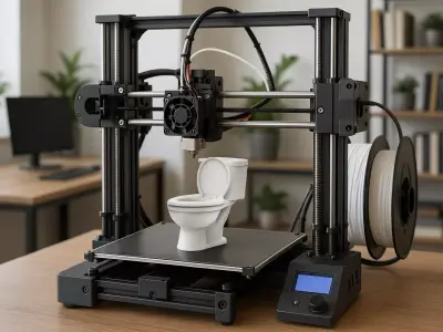 Cartoon Toilet 3D Print STL 3D print model purchase