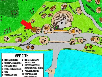 House from Planet of the Apes 1968 in 1-72 and 1-87 HO Scale 3D print model