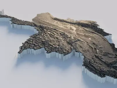 Myanmar Terrain Country 3D model