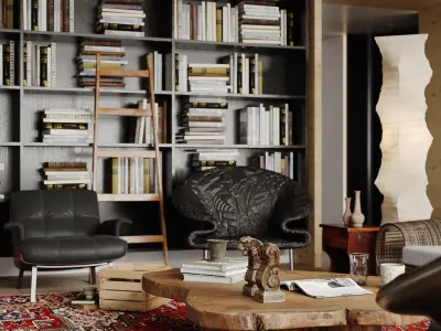 apartment interior scenes     3D model 35