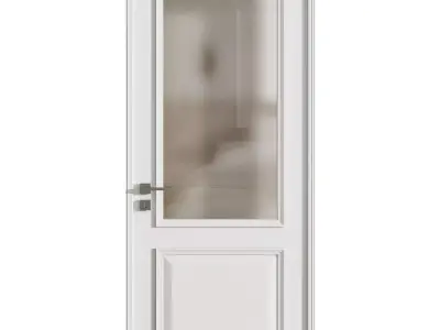 Interior door 18 Low-poly 3D model