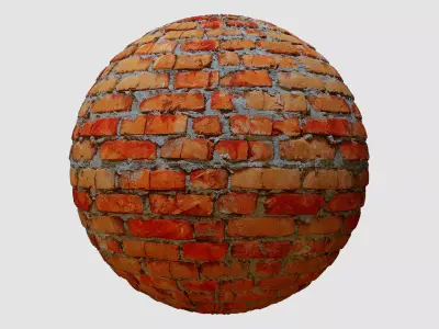 Old Brick Wall PBR Texture Texture