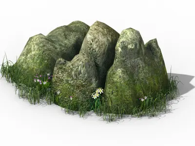 Explore the mountains - rock 01 3D model