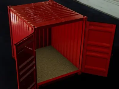 10FT ISO Shipping Container 3D model