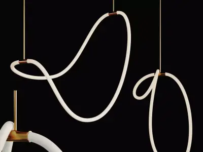 2 Luke Lamp Pendant light 3 - 2 light -2 mat  3D model