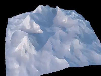Mountain Low Poly PBR Low-poly 3D model