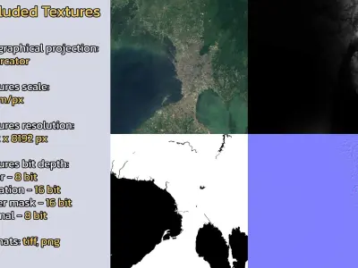 Caloocan City Philippines City Landscape 3D Model 3D model