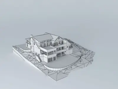 Large Desert House Free 3D model