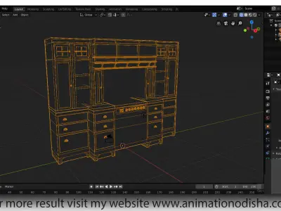 Kitchen part 01 Low-poly 3D model