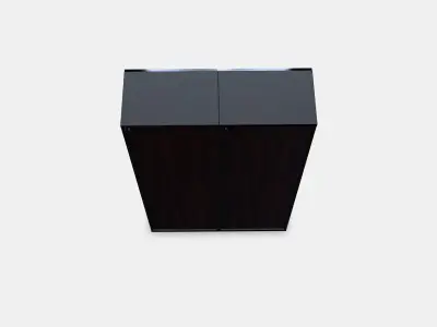 BESTA Storage combination w glass doors 1 Low-poly 3D model