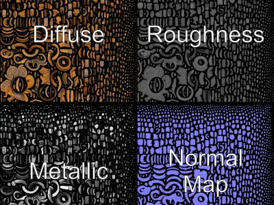 Antique Door Knocker Model Pack Low-poly 3D model